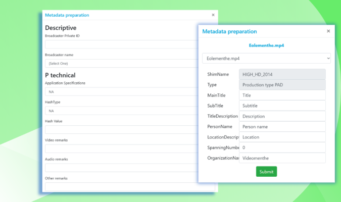 Eolementhe metadata